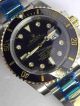 Swiss Replica Rolex Submariner Watch 2-Tone Black Diamond Dial Ceramics(2)_th.jpg